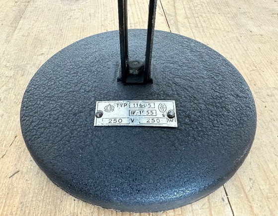 Image 1 of Vintage Black Enamel Table Photo Lamp, 1950s