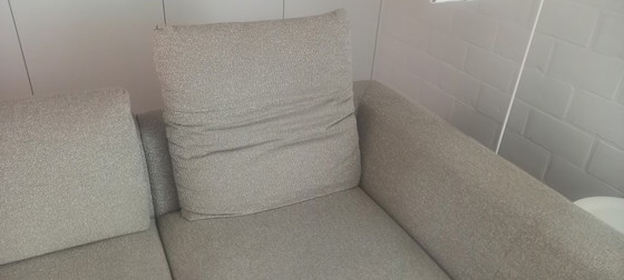 Divano componibile con chaise longue, tessuto beige chiaro, Moome sofa Otis, Divani modulari, Tessile, Modern (foto 3 di 5)