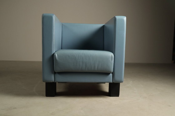 Image 1 of Pair of "Moji" Armchairs by Shigeru Uchida for Poltrona Frau, Italy