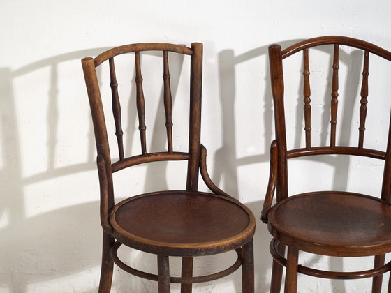 Sedie antiche stile caffè parigino (c.1920). Set di 6 pezzi #3 – Sedie da pranzo, Wood (photo 39 of 40)
