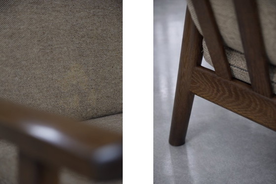 Image 1 of Vintage Mid-Century Scandinavian Modern 3-Seat Sofa & Armchair by Hans J. Wegner for Getama, Set of 2, 1960s