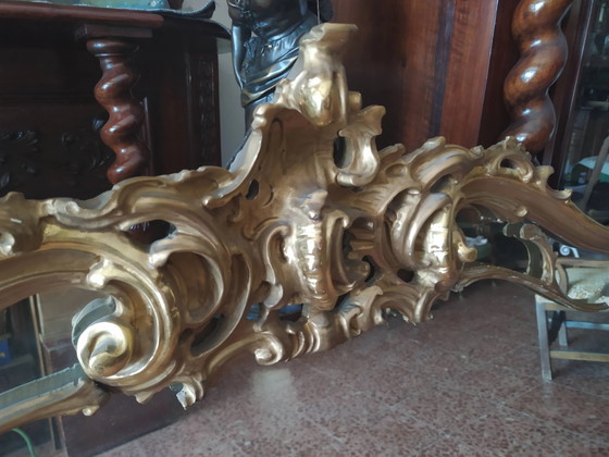 Grande Specchio intagliato e dorato, Italia 1950 – Legno, Barok (photo 12 of 18)