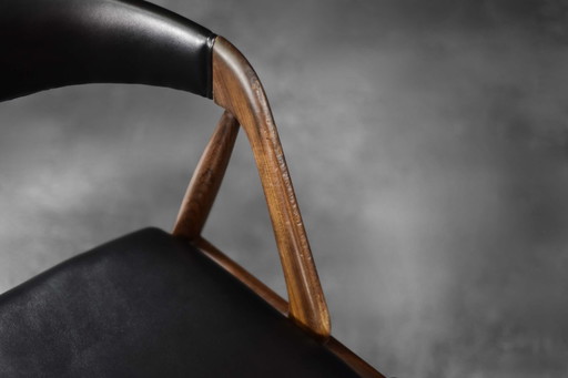 Vintage Mid-Century Danish Modern Teak Office Chair Model 31 by Kai Kristiansen for Schou Andersen Møbelfabrik, 1957