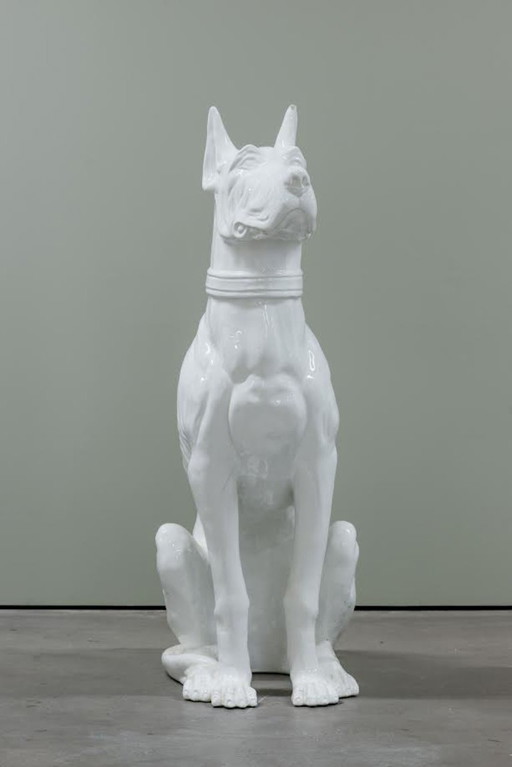 Life-size Great Dane ceramic
