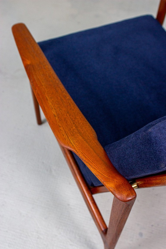 Image 1 of Vintage teakhouten fauteuil Ib Kofod Larsen Deense Easy Chair