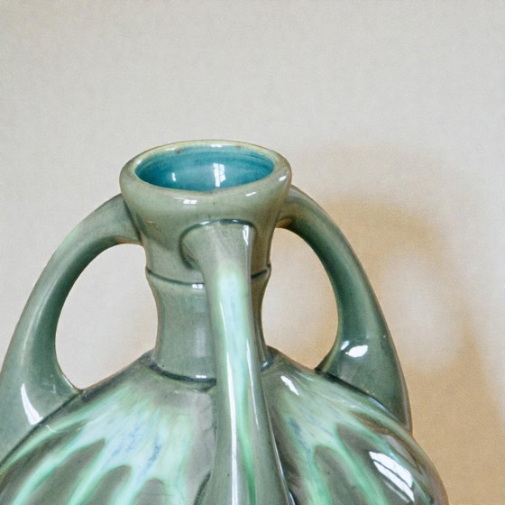 Image 1 of Vaso antico in stile Art Nouveau firmato Gustave de Bruyn Fives-Lille