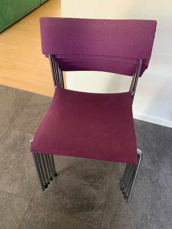 6 sedie Lammhults viola per il campus – Sedie da pranzo, Textile (photo 8 of 14)