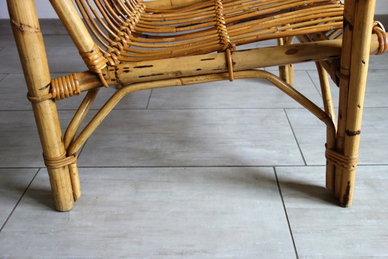 Image 1 of Par de sillones Dal Vera de bambú y ratán, 1970.