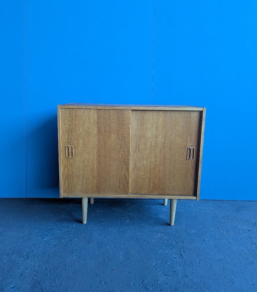 Vintage Deense kast met schuifdeuren