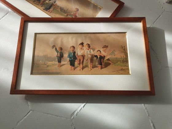 Image 1 of Pair of 19th-century chromolithographs