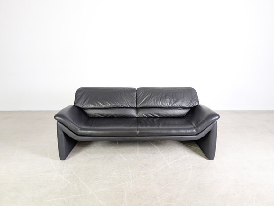 Image 1 of Divano originale Hans Kaufeld Design Couch De Sede in pelle nera