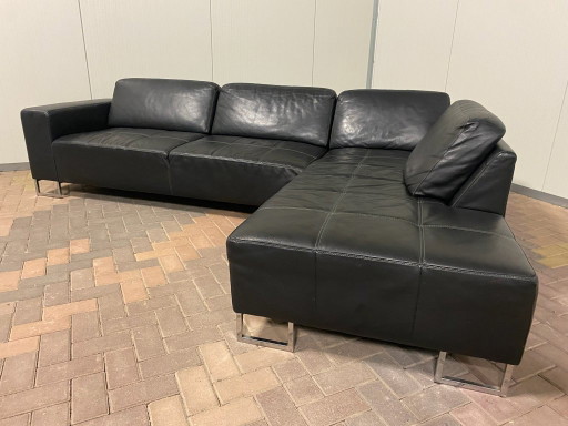 Piet Klerkx Grote Leren Hoekbank– Ruime Hoekcomfort-Tijdloze Lederen Elegantie-Gratis Levering
