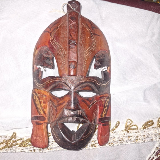 6 x Masques Africains 2 – Décorations murales, Wood (photo 9 of 12)