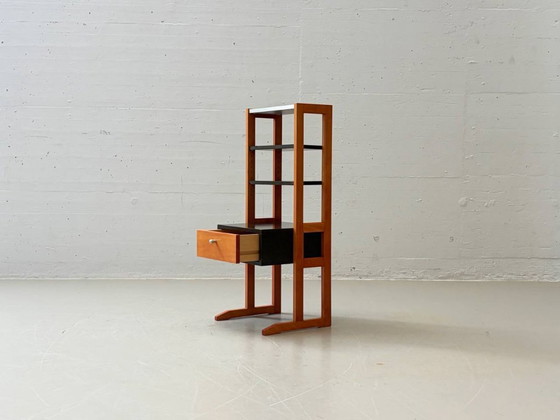 Image 1 of Postmoderne ladekast met open planken, jaren 80