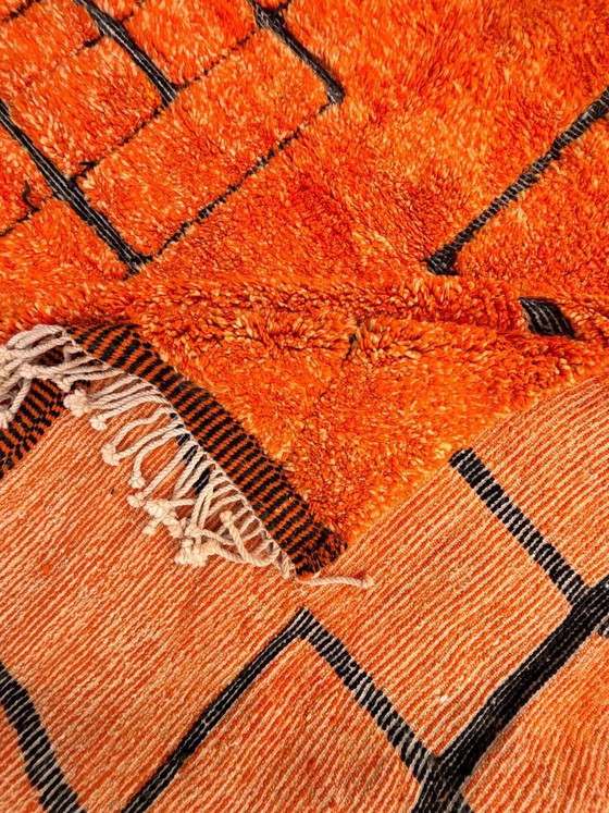 Image 1 of Orange Moroccan wool rug 260x350 cm
