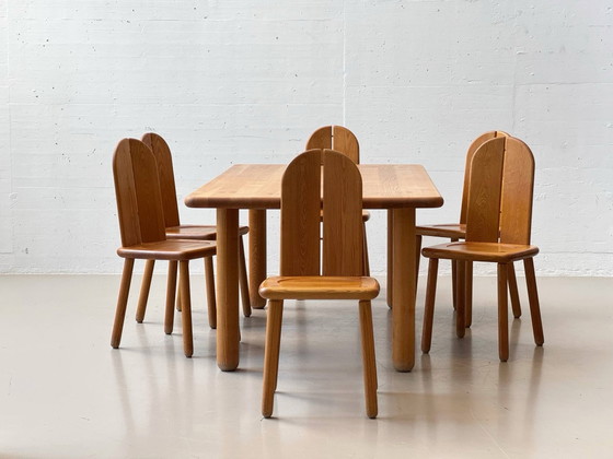 Vintage Solid Wood Table - Ash - 1970s – Dining tables (photo 8 of 9)