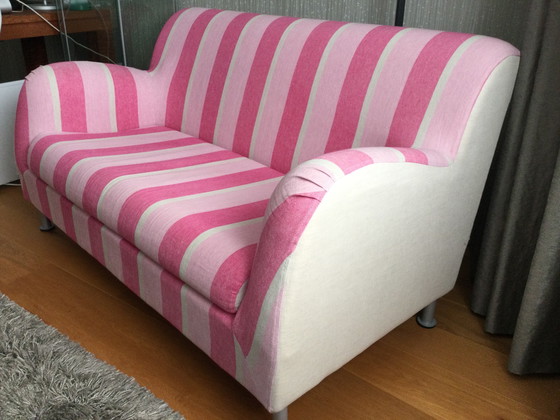 Image 1 of Panca Ikea a 2 posti con rivestimento Designers Guild