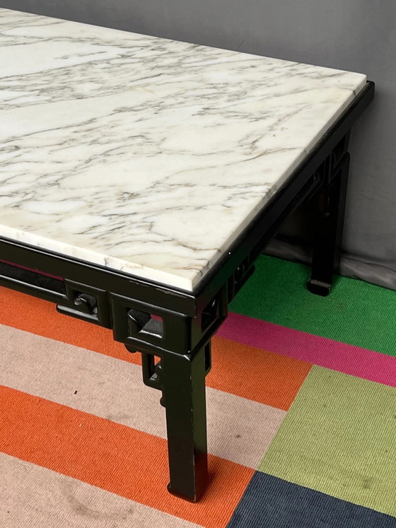 Mesa de centro china con tablero de mármol – Mesas de centro, Marble, Wood (photo 5 of 5)