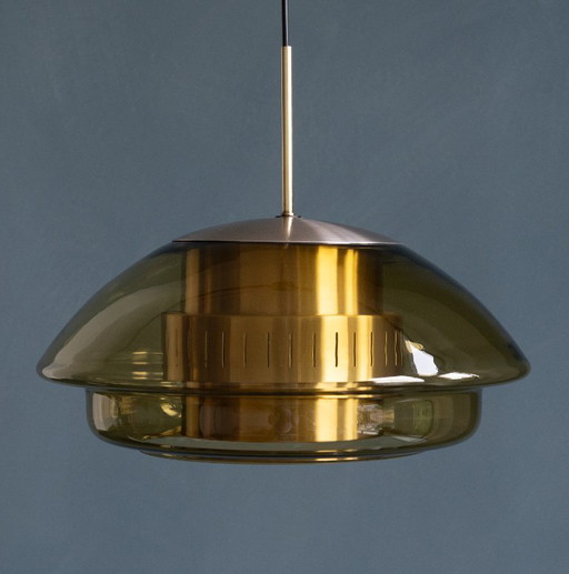 Lámpara colgante de cristal Dijkstra Space Age