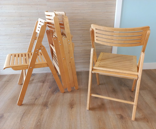 4x Vintage Ikea Nikolaus stoel
