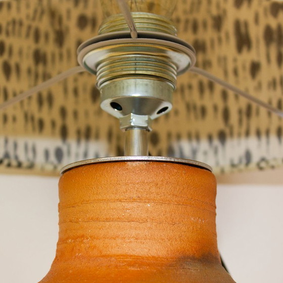 Image 1 of Table Lamp with Fabric Lampshade