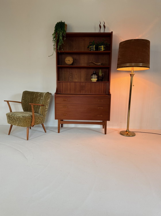 Image 1 of Vintage XL brass floor lamp in Hollywood Regency style '70