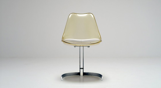 Image 1 of Stühle aus Acryl und Chrom von Eurosteel, 1970er Jahre