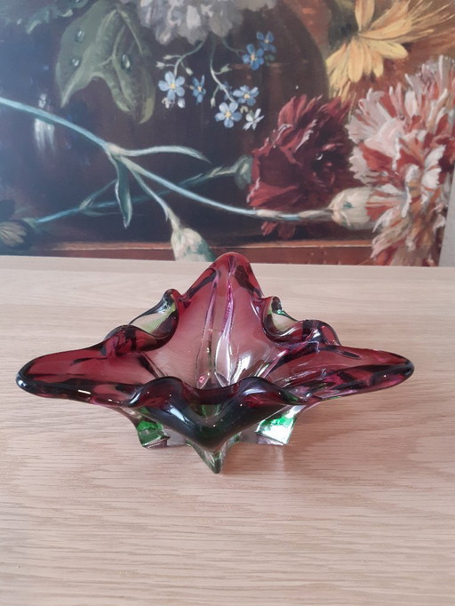 Vintage glass ashtray