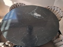 Beautiful large marble dining table with industrial sofa set