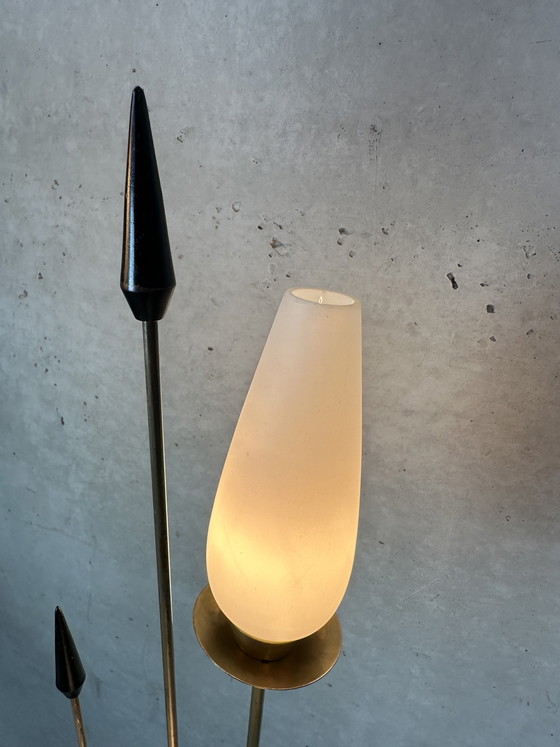 Image 1 of Lampada da terra vintage in ottone - Lunel
