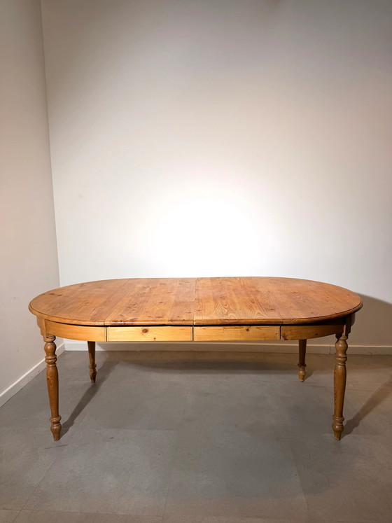 Image 1 of Extendable Pine Dining Table
