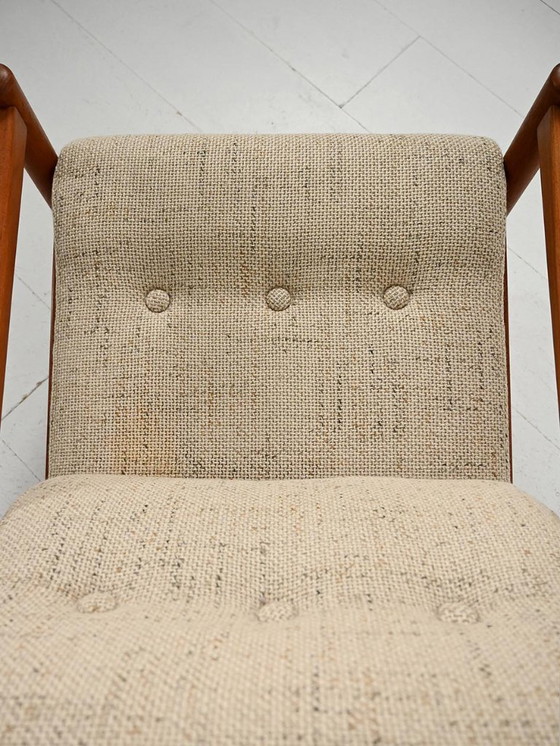 Image 1 of Pair of Danish 1950s teak armchairs