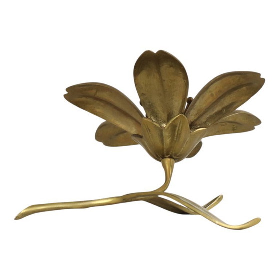 Posacenere con scultura a forma di giglio in ottone, stile metà secolo. – Oggetti decorativi, Brass (photo 16 of 18)