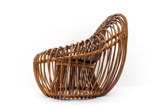 Image 1 of Fauteuil van rotan en bamboe van Janine Abraham & Dirk Jan Rol, jaren 50