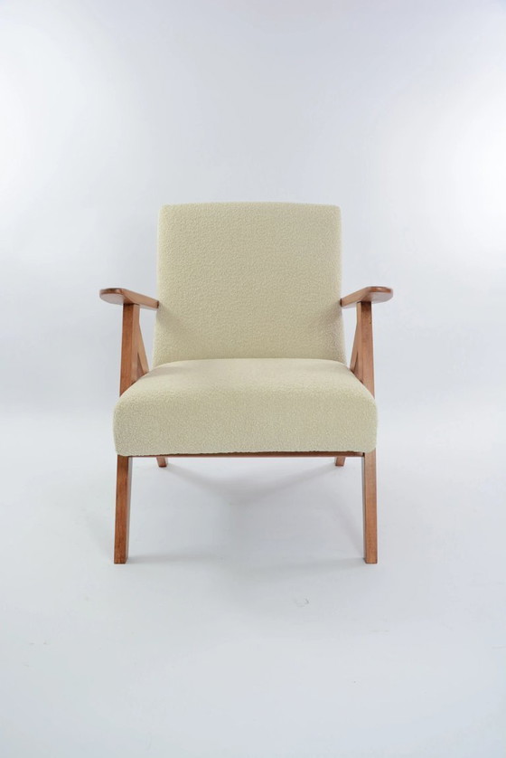 Image 1 of KOMPAS fauteuils in ivoor bouclé