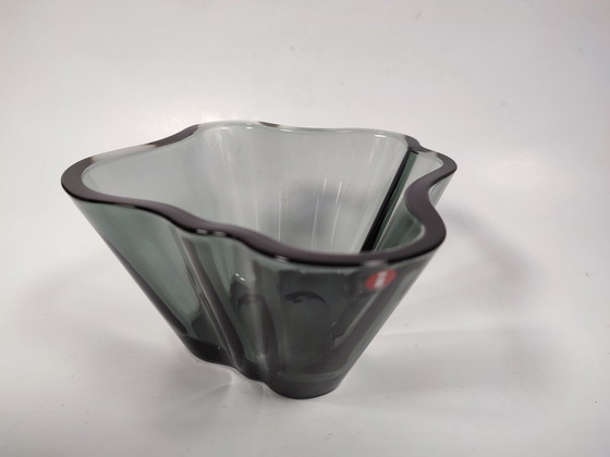 Image 1 of Iitalla Alvar Aalto Teelichthalter in Schale, grau, 7,5 cm