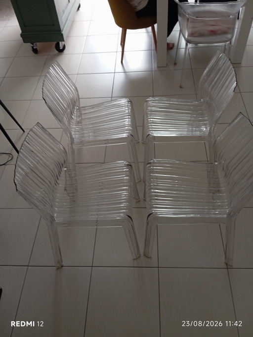 Chaises Kartell – eetkamerstoelen, Other, Plastic