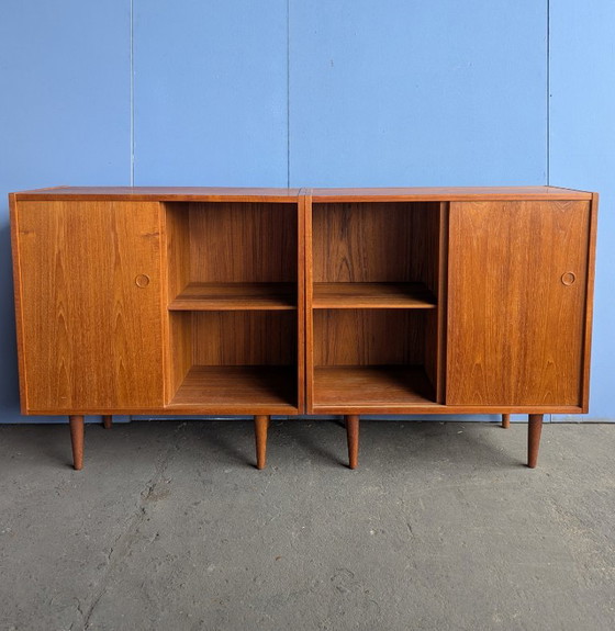2x Vintage Teak Dressoir / Boekenkast - Jaren 60 – Hout (photo 2 of 20)
