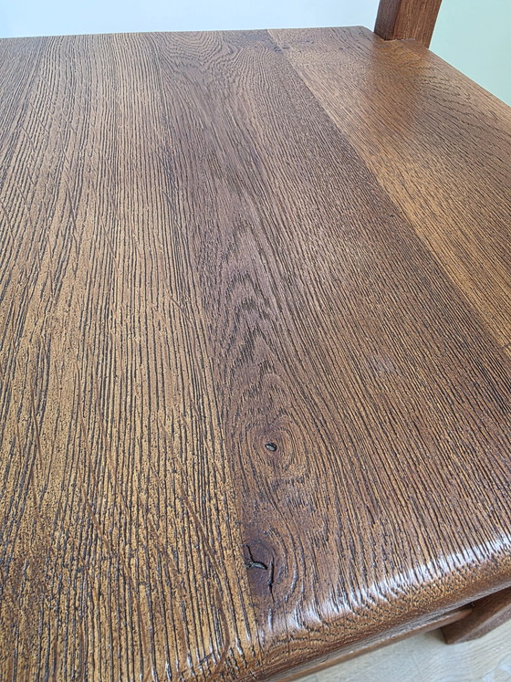 Image 1 of Sedie da pranzo brutaliste Topform in rovere – set da 6