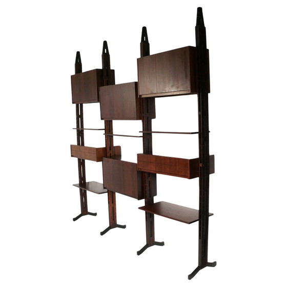 Afra & Tobia Scarpa Artona Librería de Palisandro Mid Century Maxalto 1970 – Leather, Mid Century Modern (photo 6 of 23)