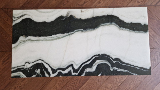 Image 1 of Coffee table made of real panda marble