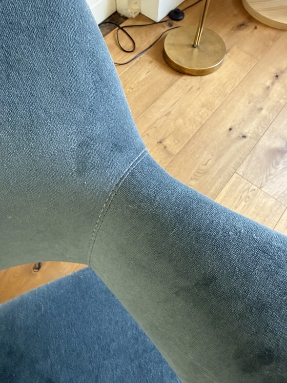 Louis van Teeffelen for Wébé “Wing” armchair – Velvet, Wood (photo 7 of 7)
