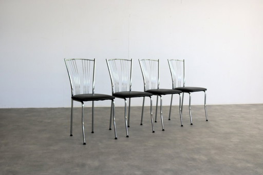 4x Vintage-Esszimmerstühle