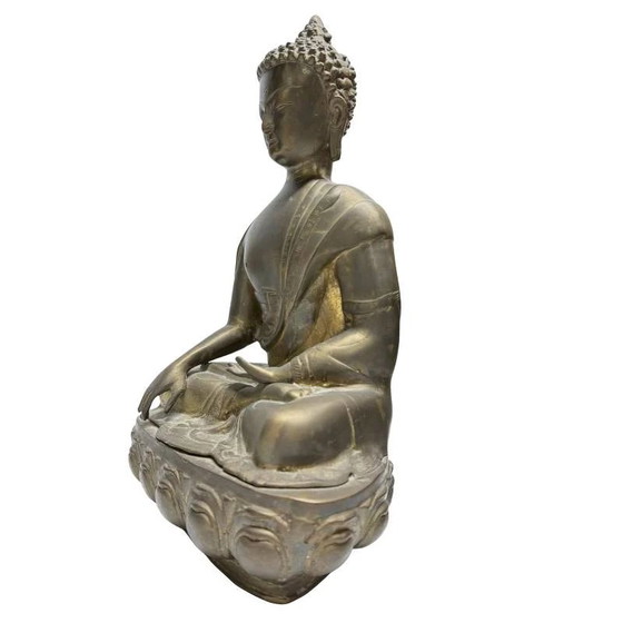 Buddha in bronzo dorato a fuoco – Himalaya – XVIII/XIX secolo – Lotto 453 – Sculture, Bronze (photo 8 of 10)