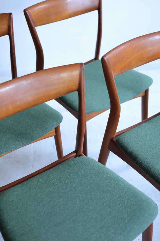 Image 1 of Juego de 4 sillas de comedor R. Borregaard, década de 1970.