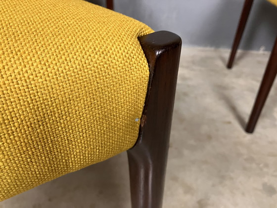 Image 1 of Rosewood chairs newly upholstered Mid Century Vintage