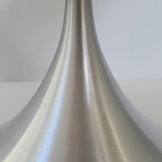 Image 1 of PORTE-REVUES VINTAGE 1970 EN ACIER BROSSE & PLEXIGLAS 70S SPACE AGE POP 1970S