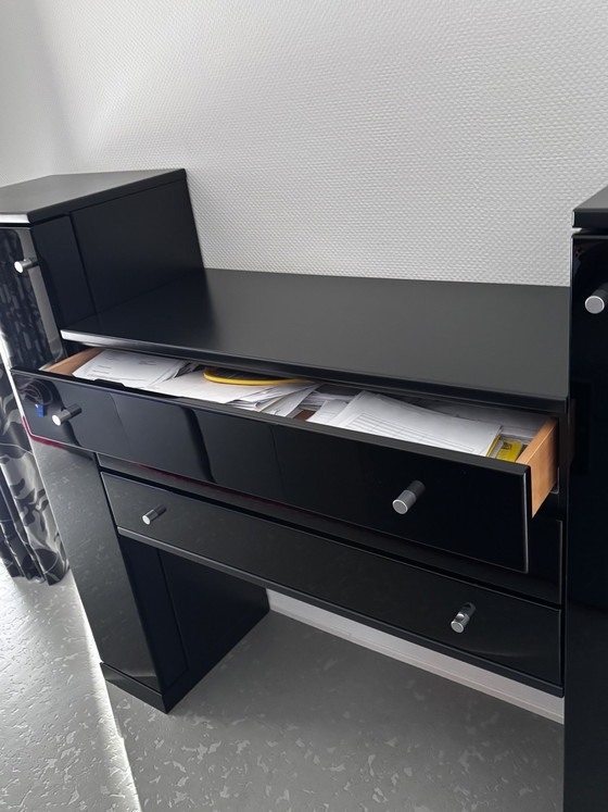 Rolf Benz Design Wandmöbel / Sideboard - Hochglanz Schwarz – Wandschrank, Other (photo 3 of 5)