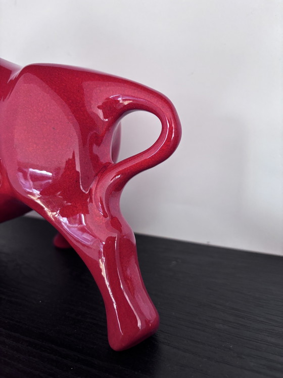 Keramieke Stier Spanje (33 cm) topatelier Artesania Emilio Ferrer Gomez (Valencia). – Decoratieve objecten (photo 5 of 11)
