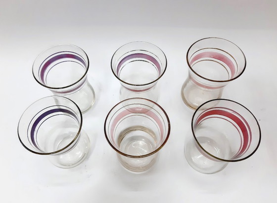 Image 1 of Vintage Traditional Azerbaijan Black Tea Glasses - Set of 6